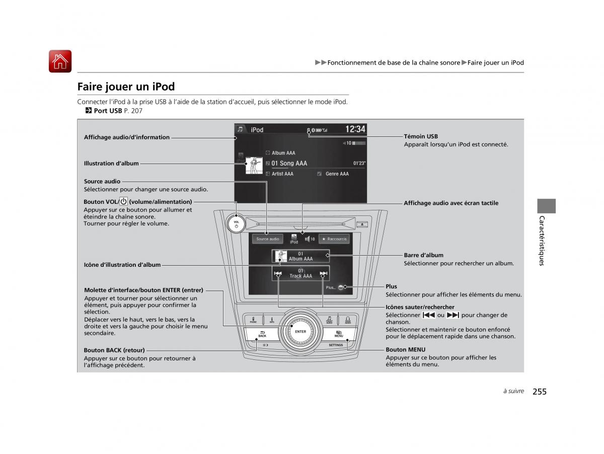 Honda Odyssey IV 4 FL manuel du proprietaire / page 256