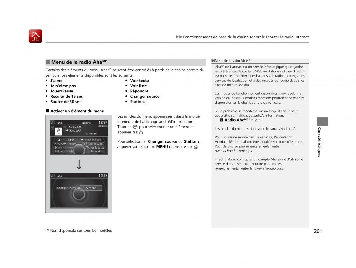 Honda Odyssey IV 4 FL manuel du proprietaire / page 262