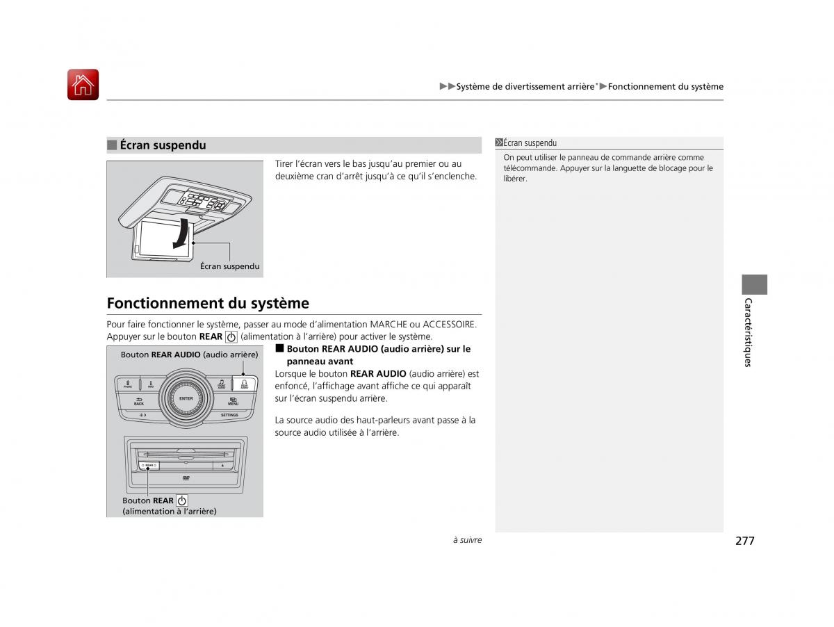 Honda Odyssey IV 4 FL manuel du proprietaire / page 278