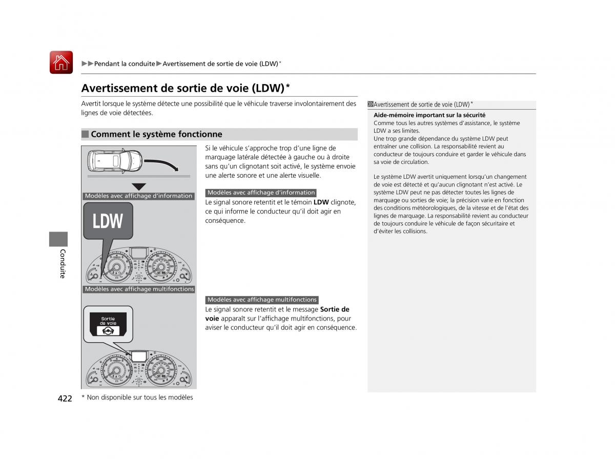 Honda Odyssey IV 4 FL manuel du proprietaire / page 423