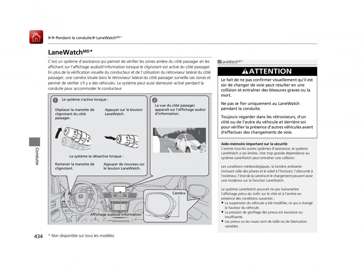 Honda Odyssey IV 4 FL manuel du proprietaire / page 435