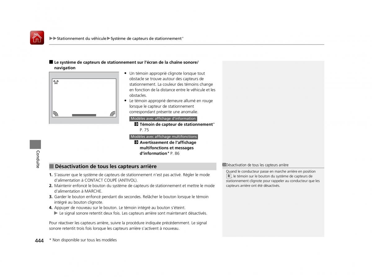 Honda Odyssey IV 4 FL manuel du proprietaire / page 445