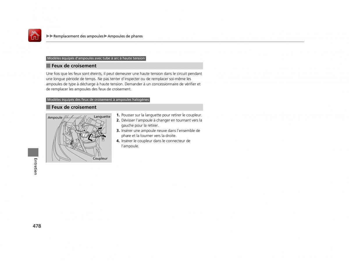 Honda Odyssey IV 4 FL manuel du proprietaire / page 479