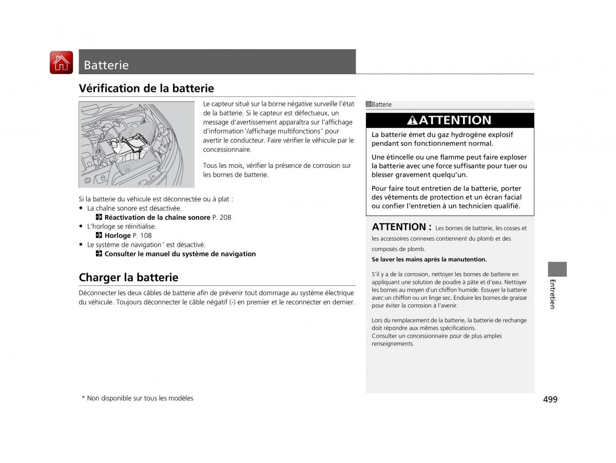 Honda Odyssey IV 4 FL manuel du proprietaire / page 500