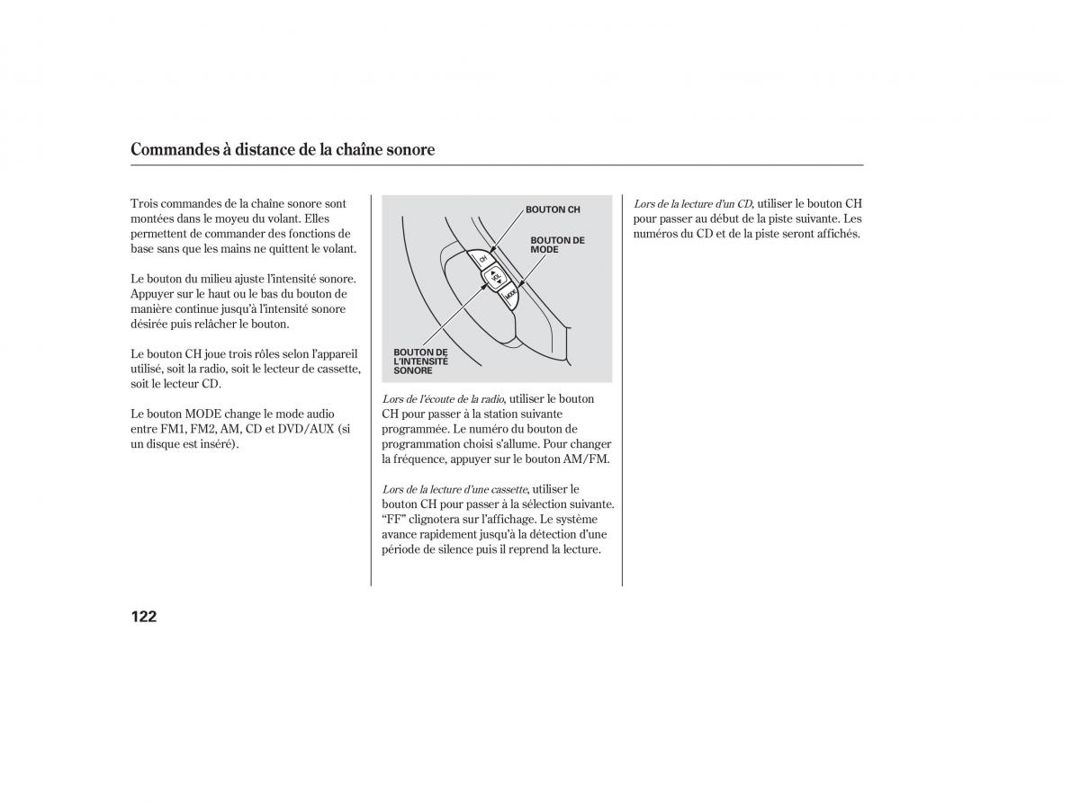 Honda Pilot I 1 manuel du proprietaire / page 116