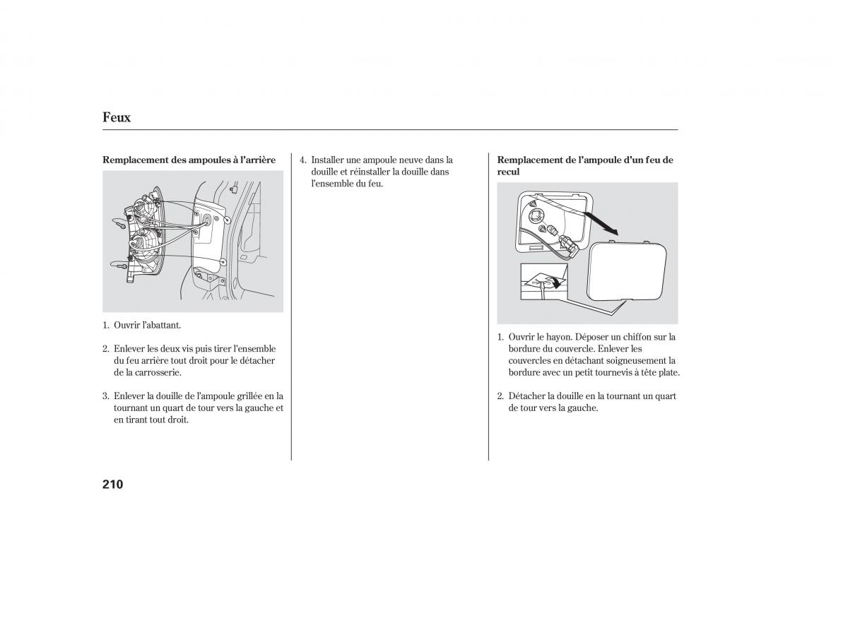 Honda Pilot I 1 manuel du proprietaire / page 201