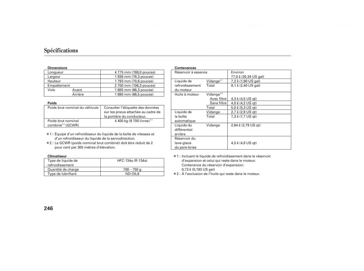 Honda Pilot I 1 manuel du proprietaire / page 235