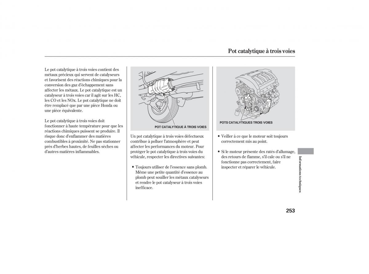 Honda Pilot I 1 manuel du proprietaire / page 242