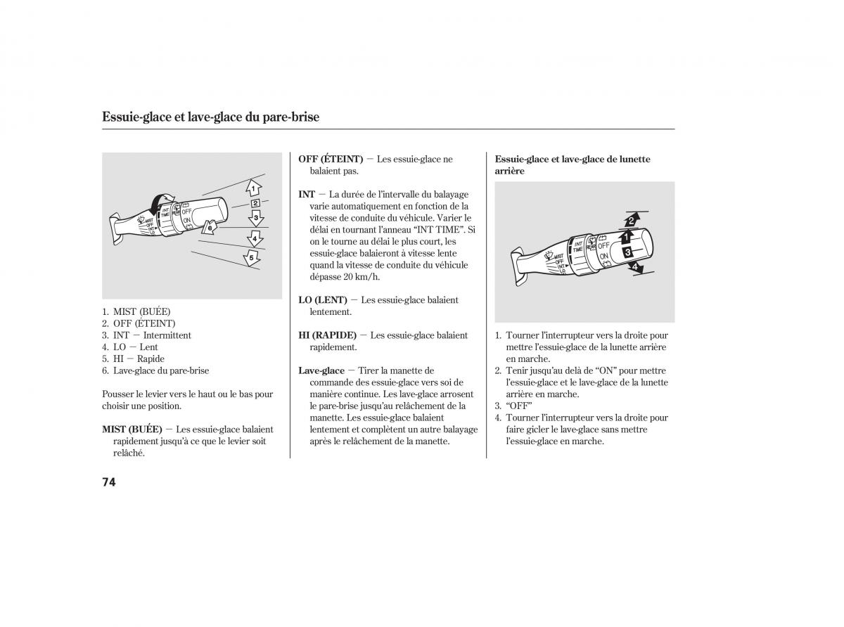 Honda Pilot I 1 FL manuel du proprietaire / page 77