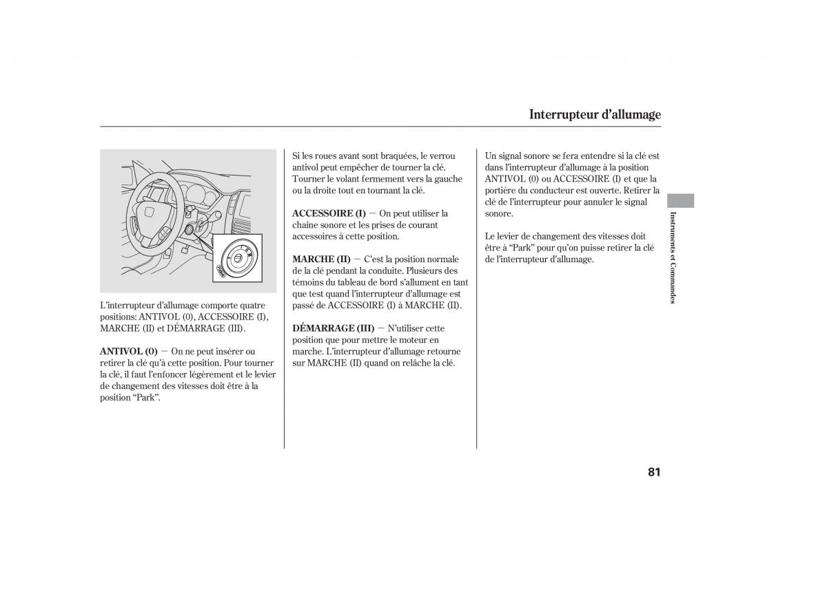 Honda Pilot I 1 FL manuel du proprietaire / page 84