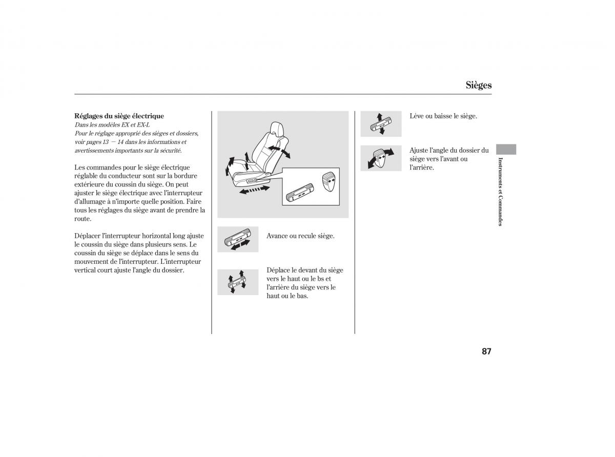 Honda Pilot I 1 FL manuel du proprietaire / page 90