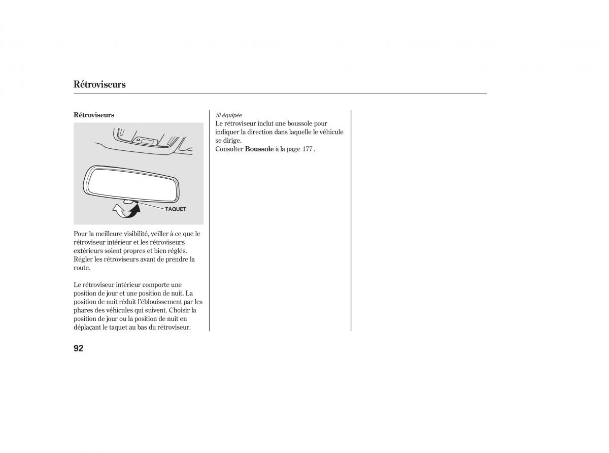 Honda Pilot I 1 FL manuel du proprietaire / page 95