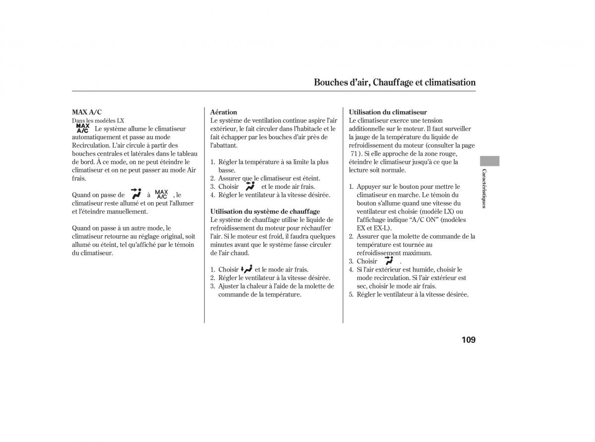 Honda Pilot I 1 FL manuel du proprietaire / page 111