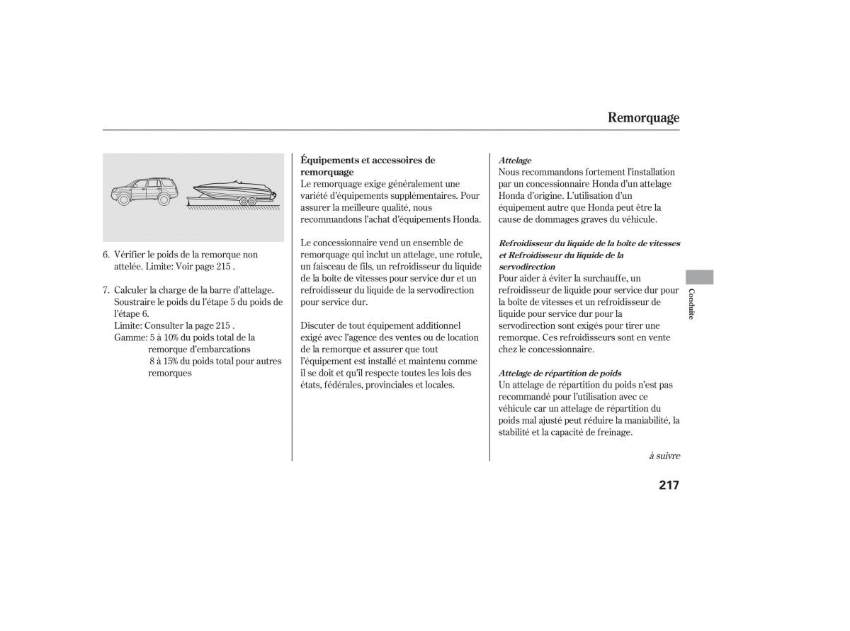 Honda Pilot I 1 FL manuel du proprietaire / page 217