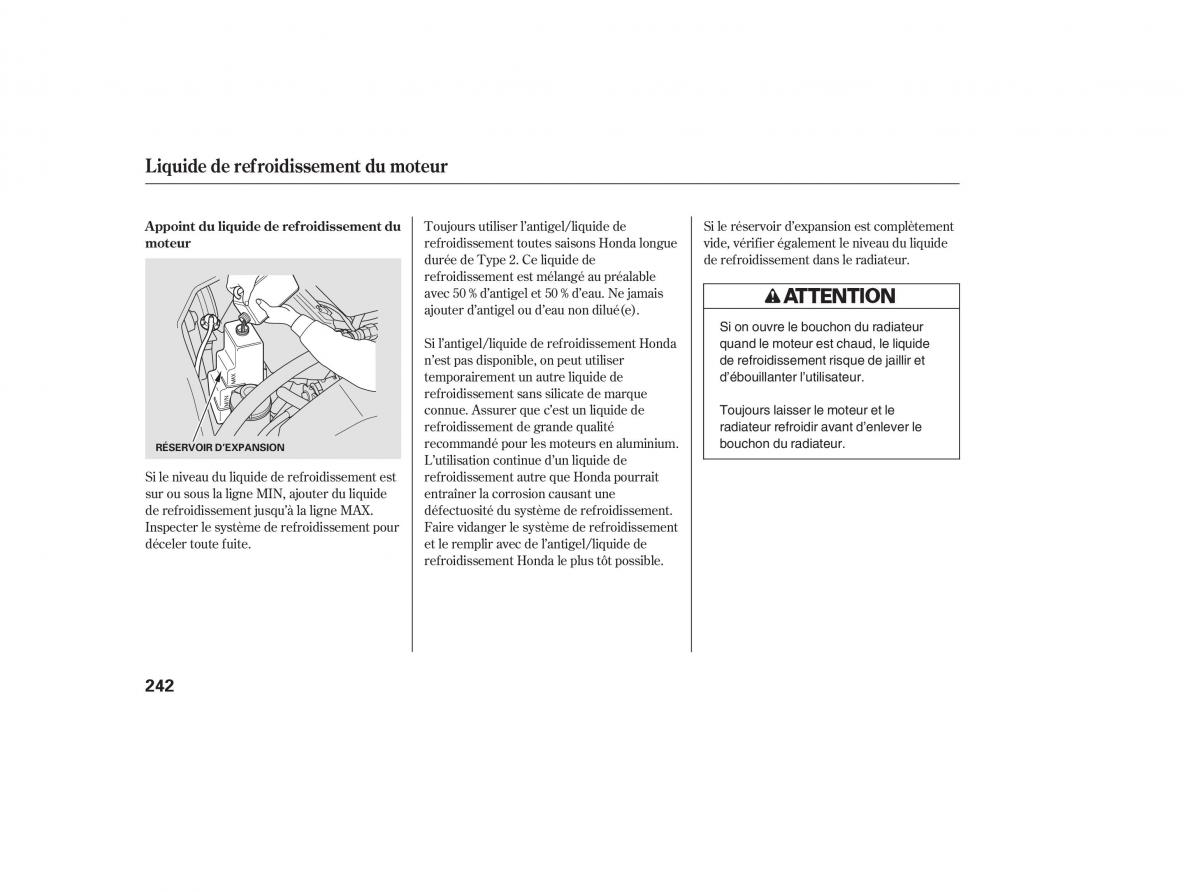 Honda Pilot I 1 FL manuel du proprietaire / page 241