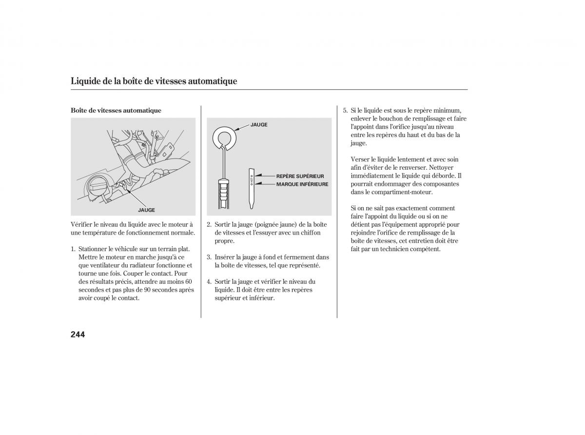 Honda Pilot I 1 FL manuel du proprietaire / page 243