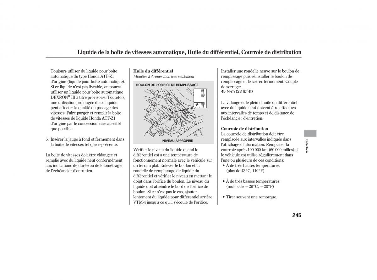 Honda Pilot I 1 FL manuel du proprietaire / page 244