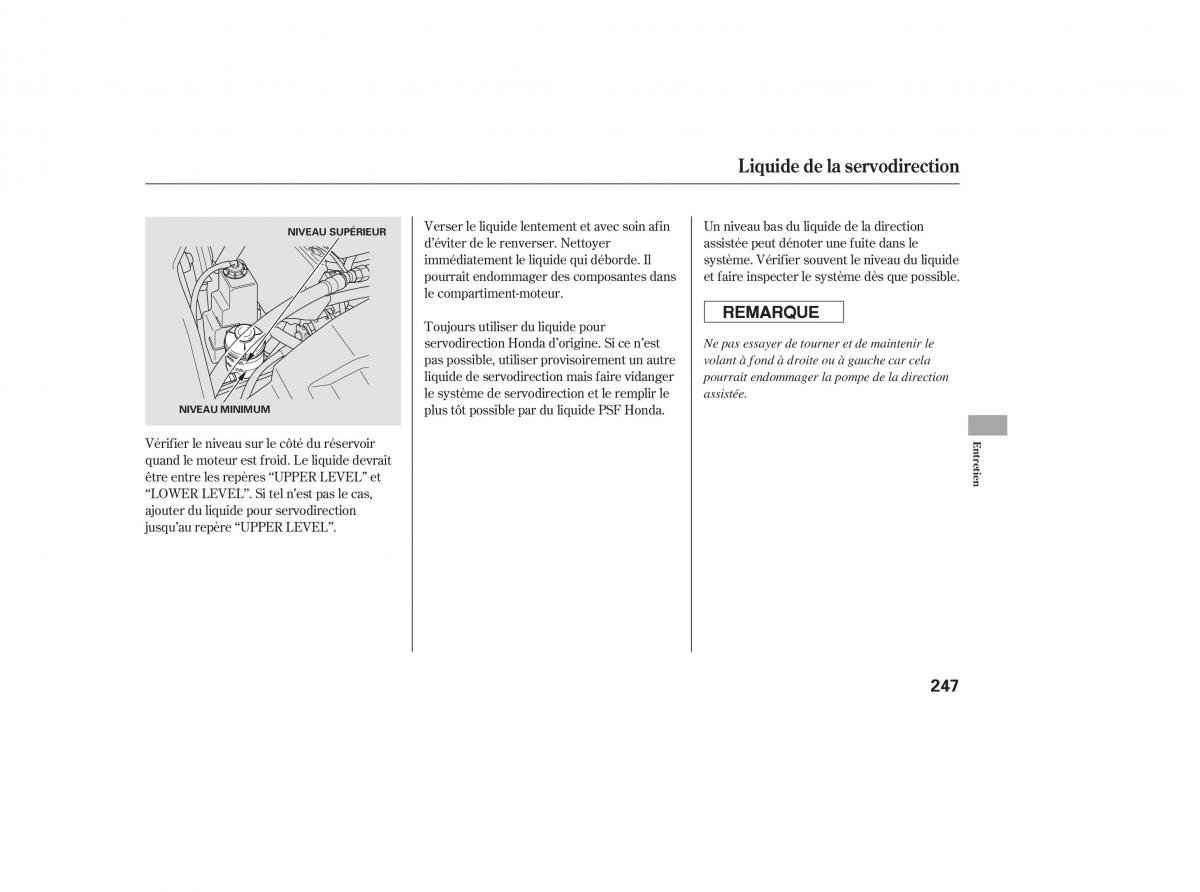 Honda Pilot I 1 FL manuel du proprietaire / page 246