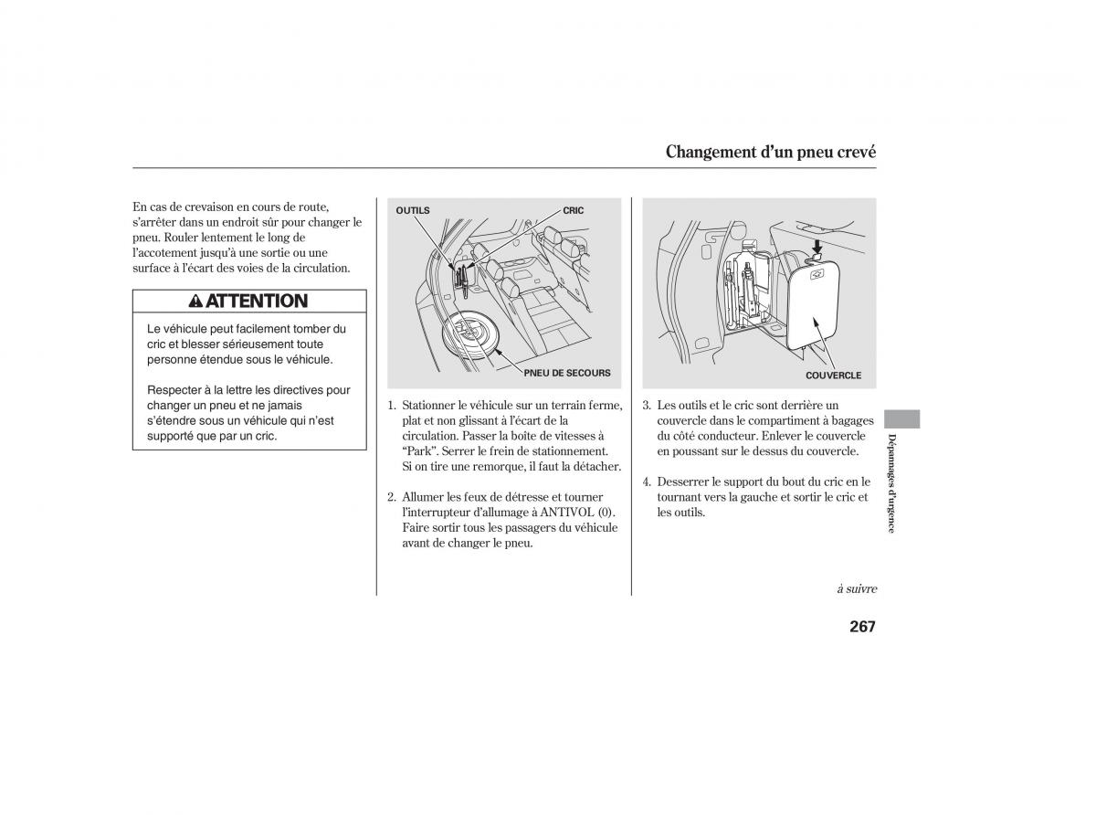 Honda Pilot I 1 FL manuel du proprietaire / page 265