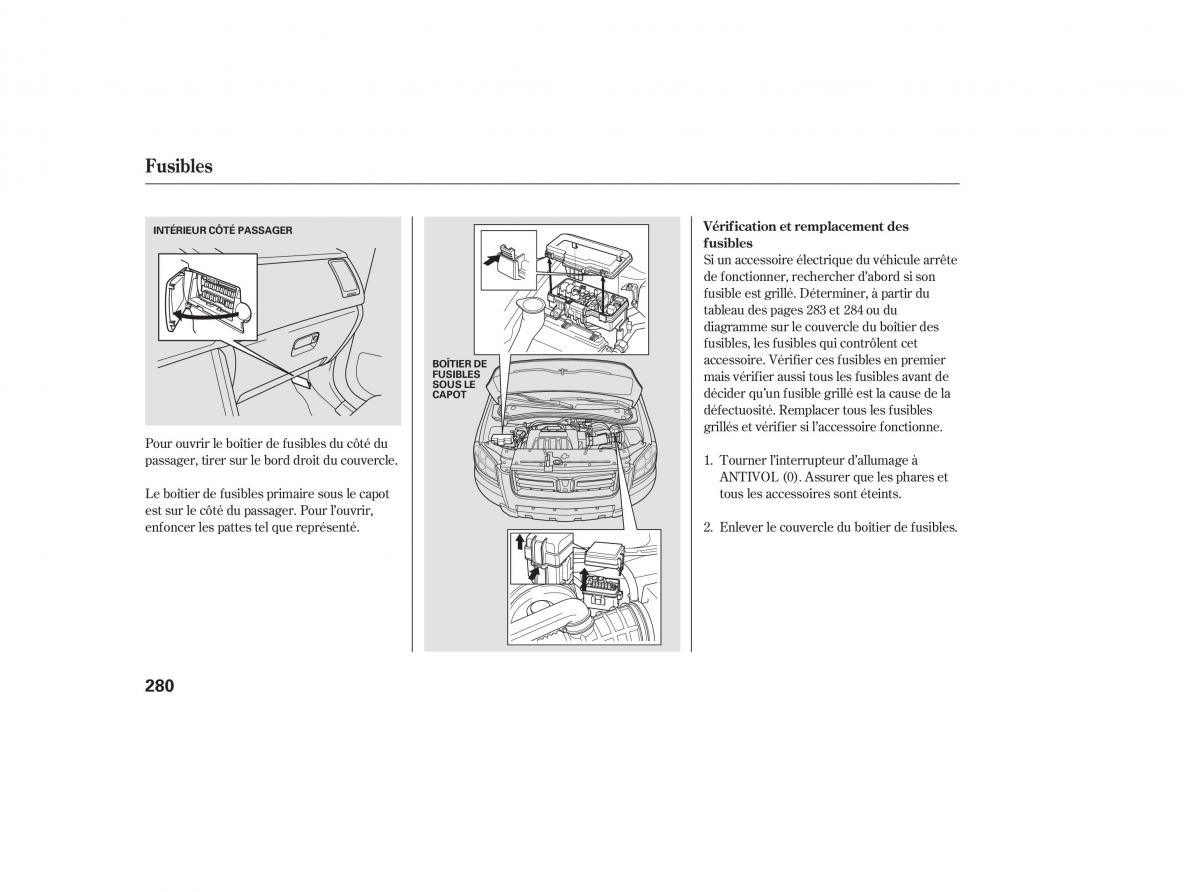 Honda Pilot I 1 FL manuel du proprietaire / page 278