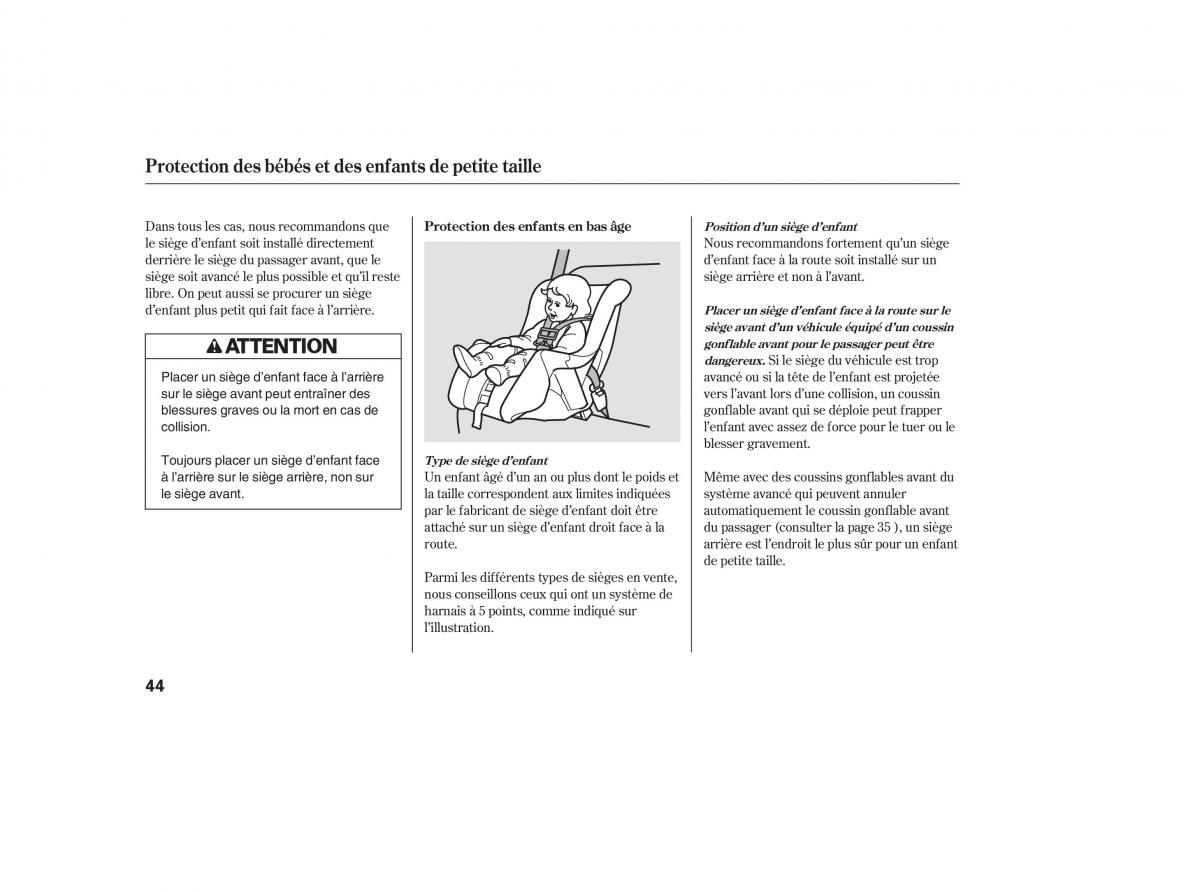 Honda Pilot I 1 FL manuel du proprietaire / page 48