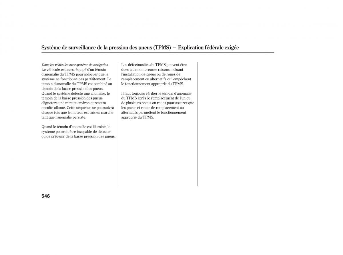 Honda Pilot II 2 manuel du proprietaire / page 562