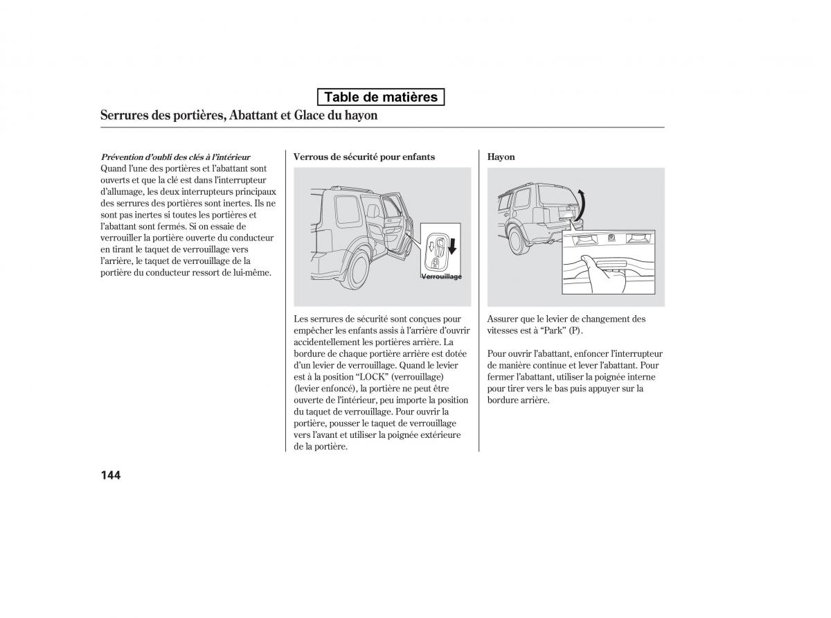 Honda Pilot II 2 manuel du proprietaire / page 731