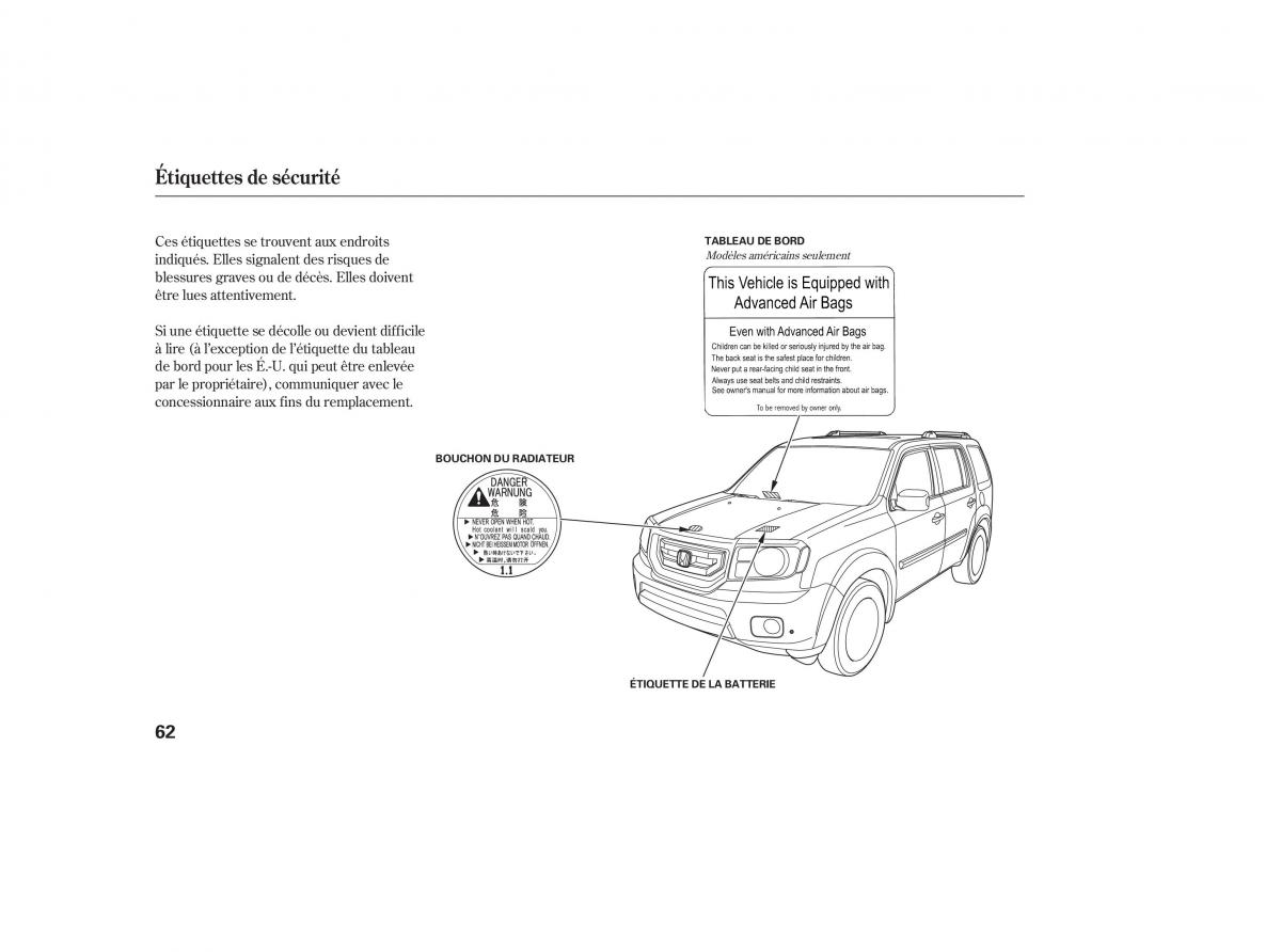 Honda Pilot II 2 manuel du proprietaire / page 78