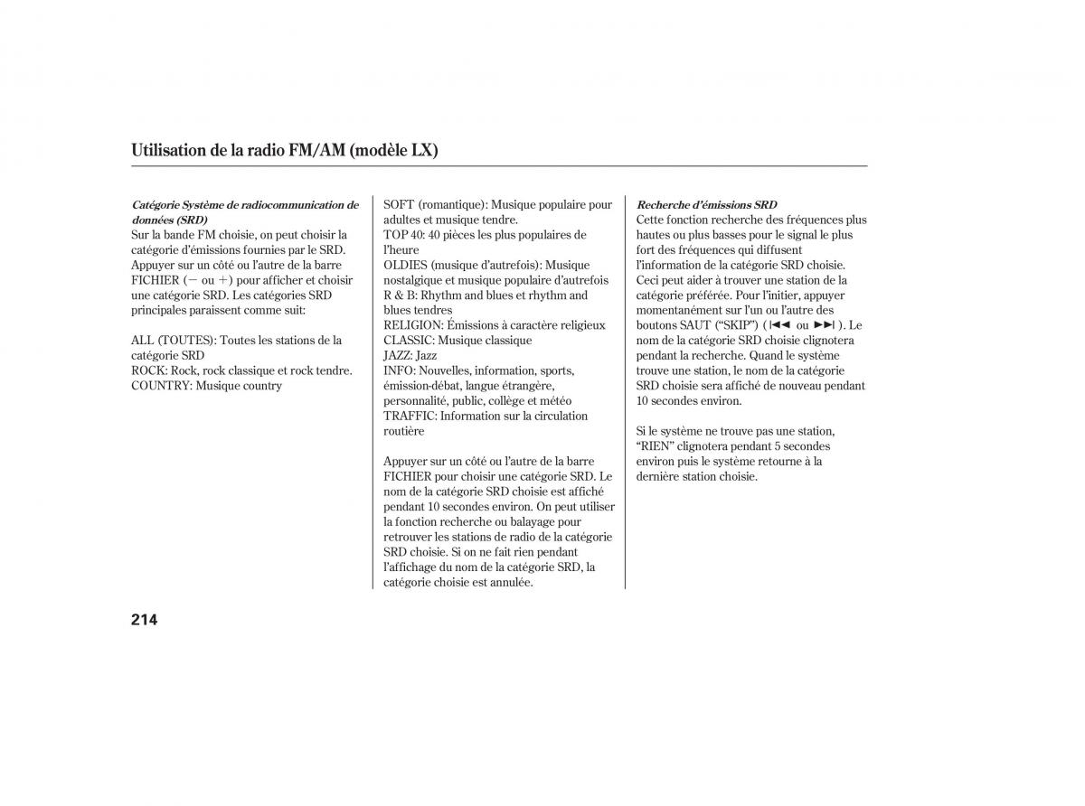 Honda Pilot II 2 manuel du proprietaire / page 230