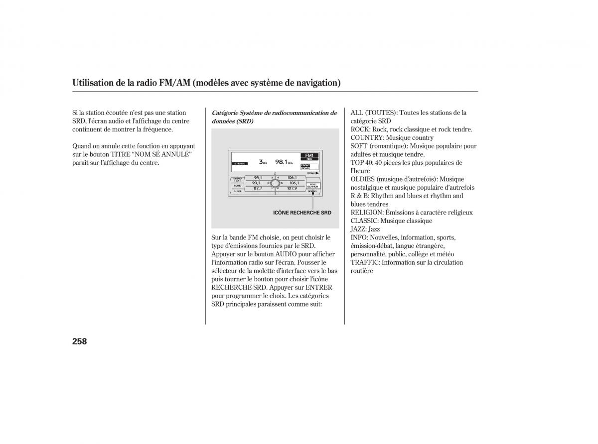 Honda Pilot II 2 manuel du proprietaire / page 274