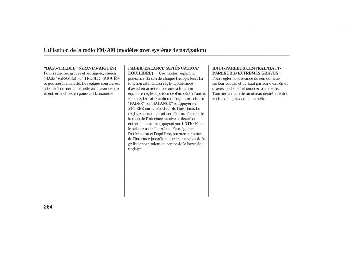 Honda Pilot II 2 manuel du proprietaire / page 280