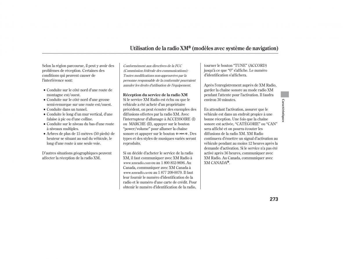 Honda Pilot II 2 manuel du proprietaire / page 289