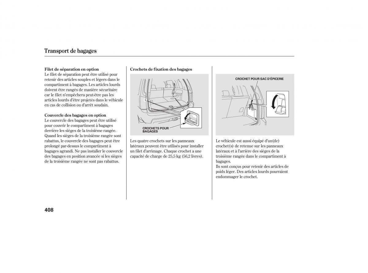 Honda Pilot II 2 manuel du proprietaire / page 424