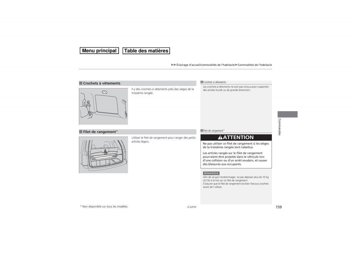 Honda Pilot II 2 FL manuel du proprietaire / page 160