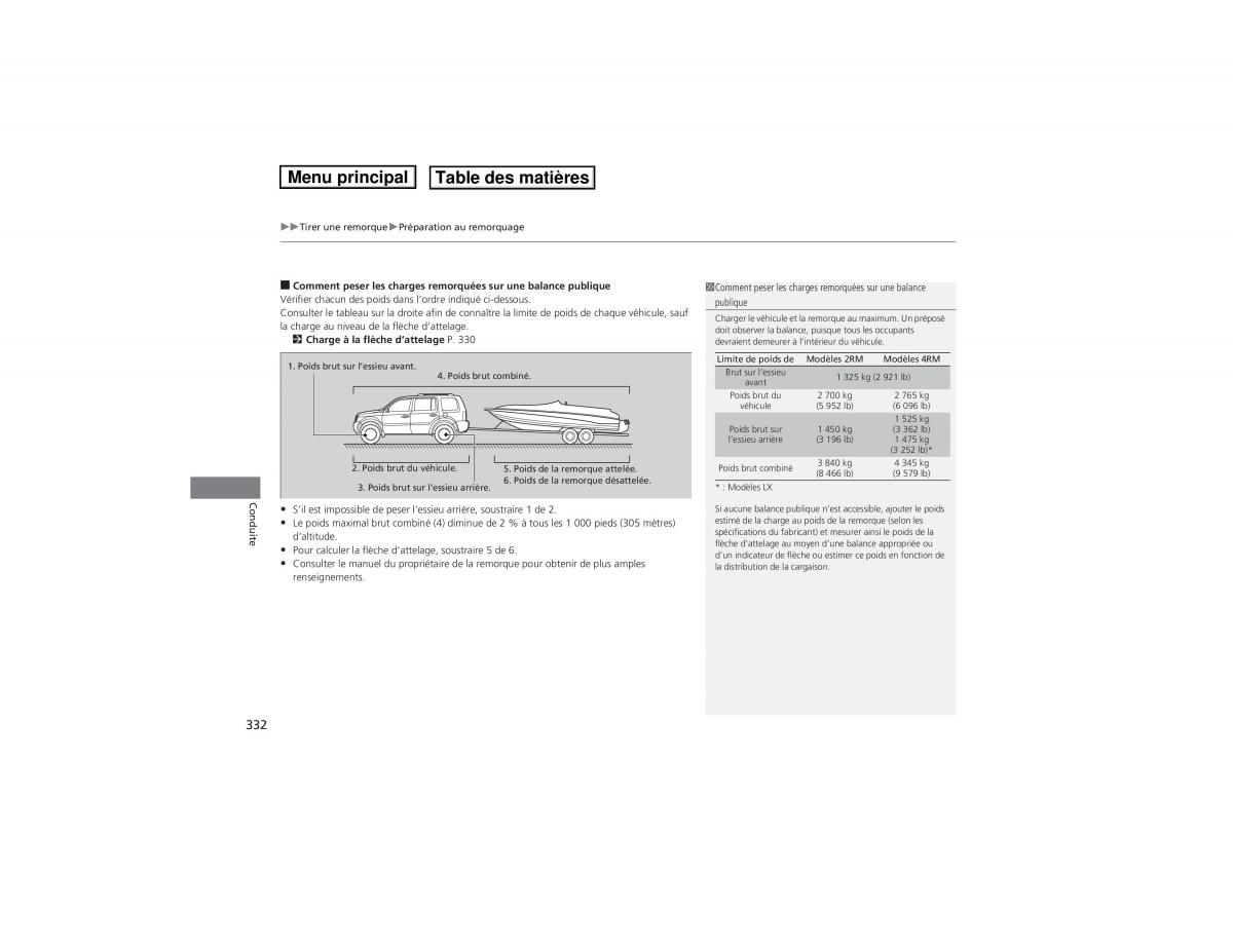 Honda Pilot II 2 FL manuel du proprietaire / page 333