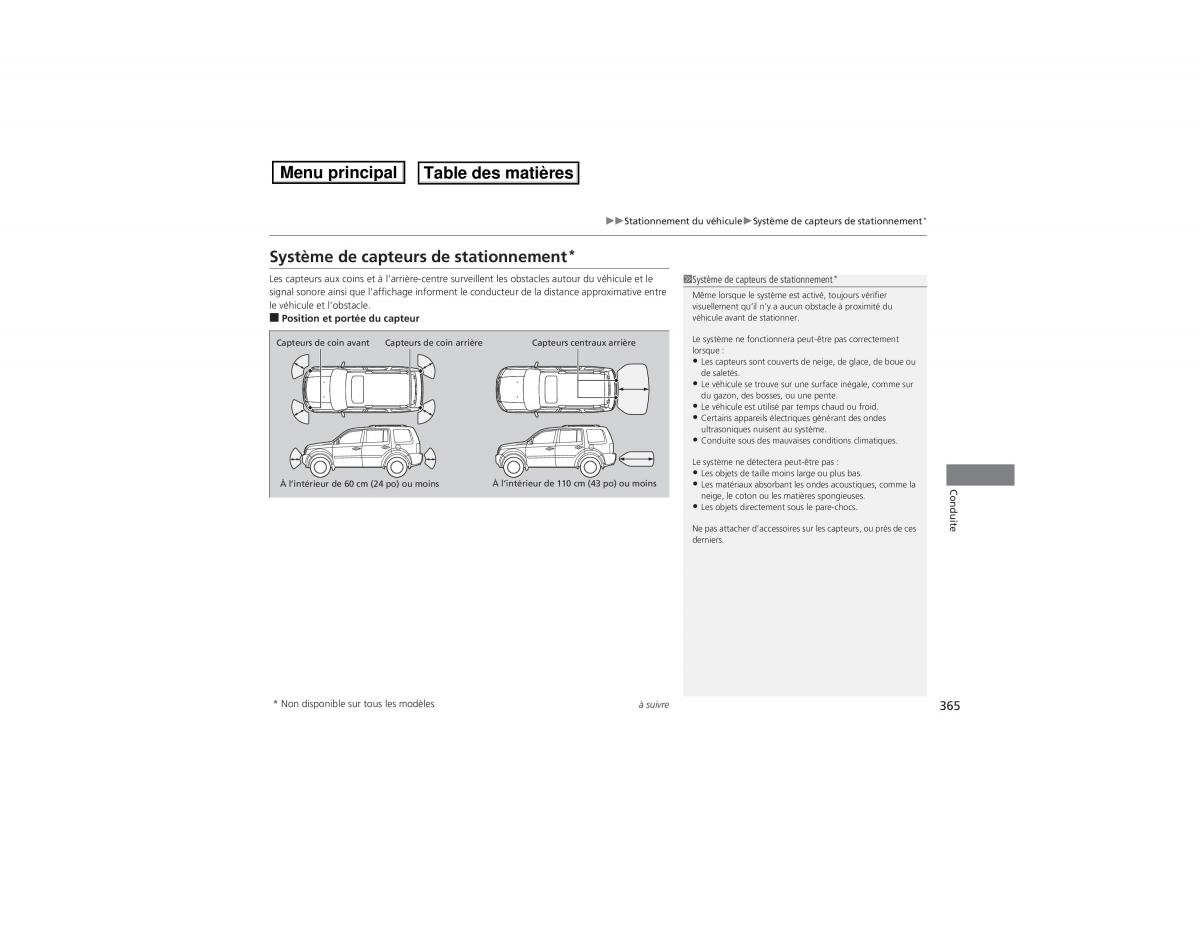 Honda Pilot II 2 FL manuel du proprietaire / page 366