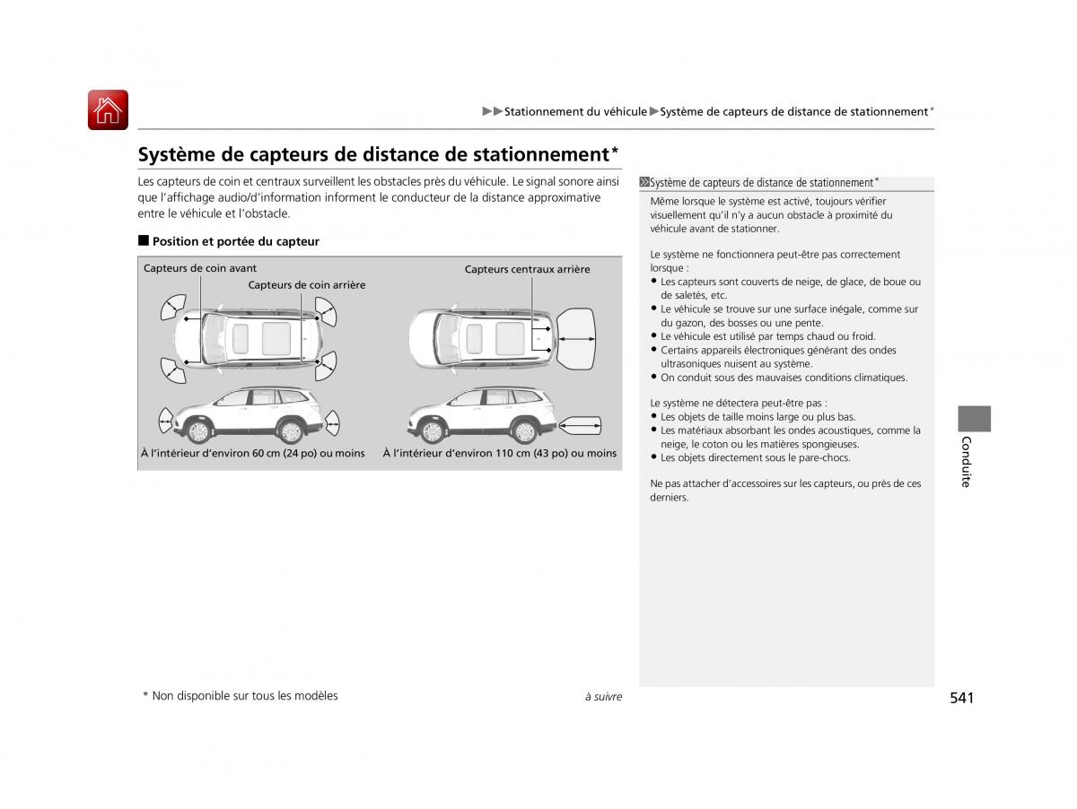 Honda Pilot III 3 manuel du proprietaire / page 542