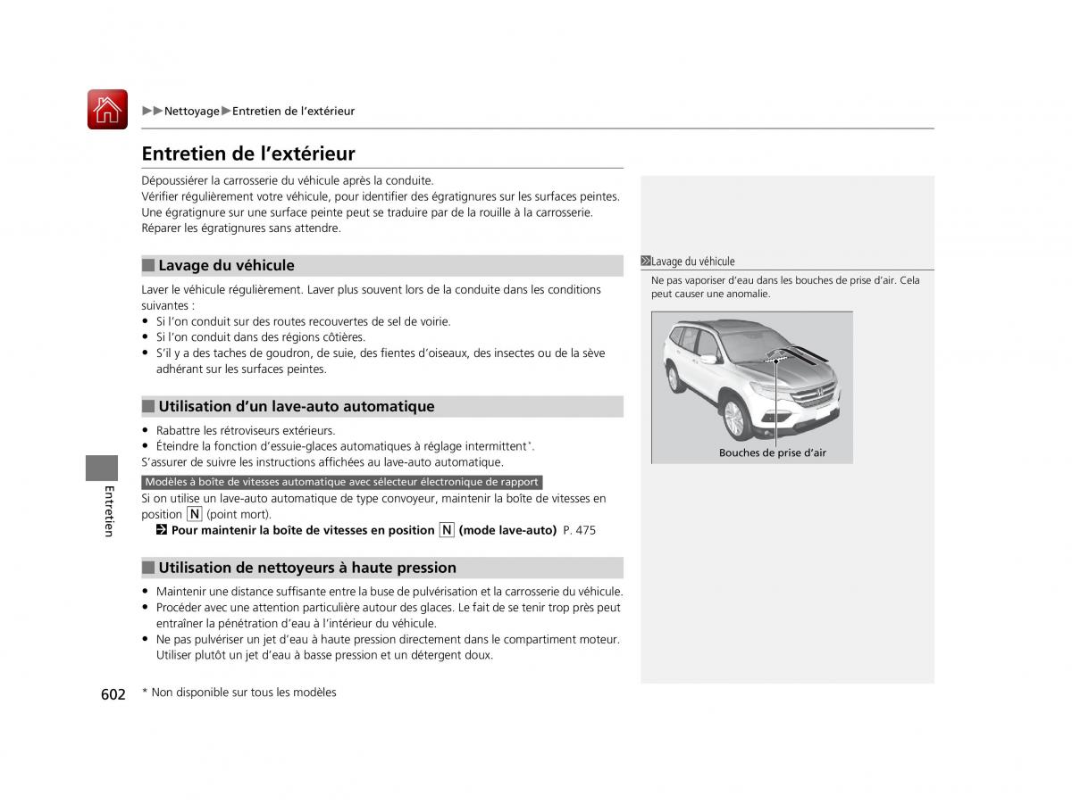 Honda Pilot III 3 manuel du proprietaire / page 603