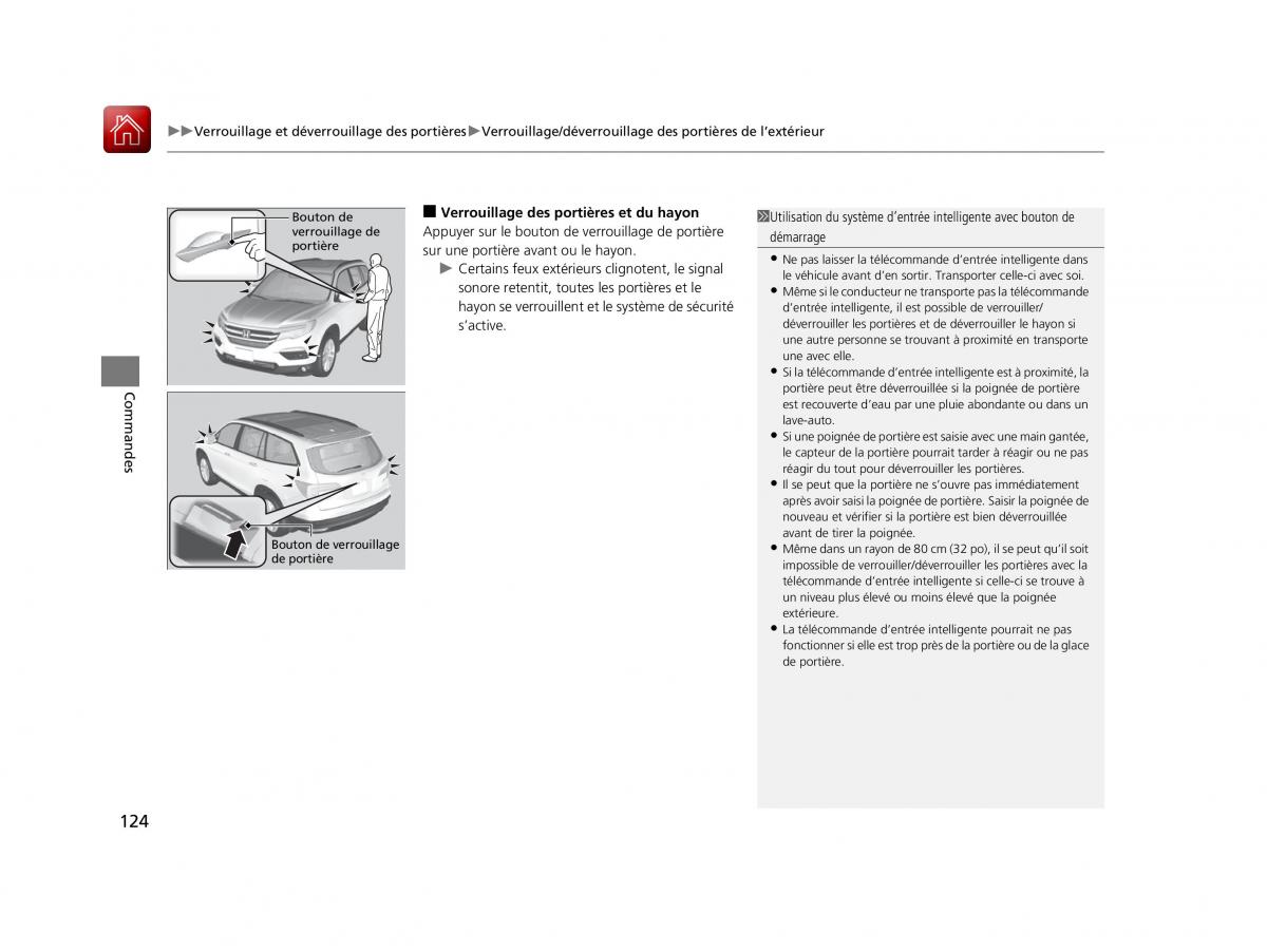 Honda Pilot III 3 manuel du proprietaire / page 125