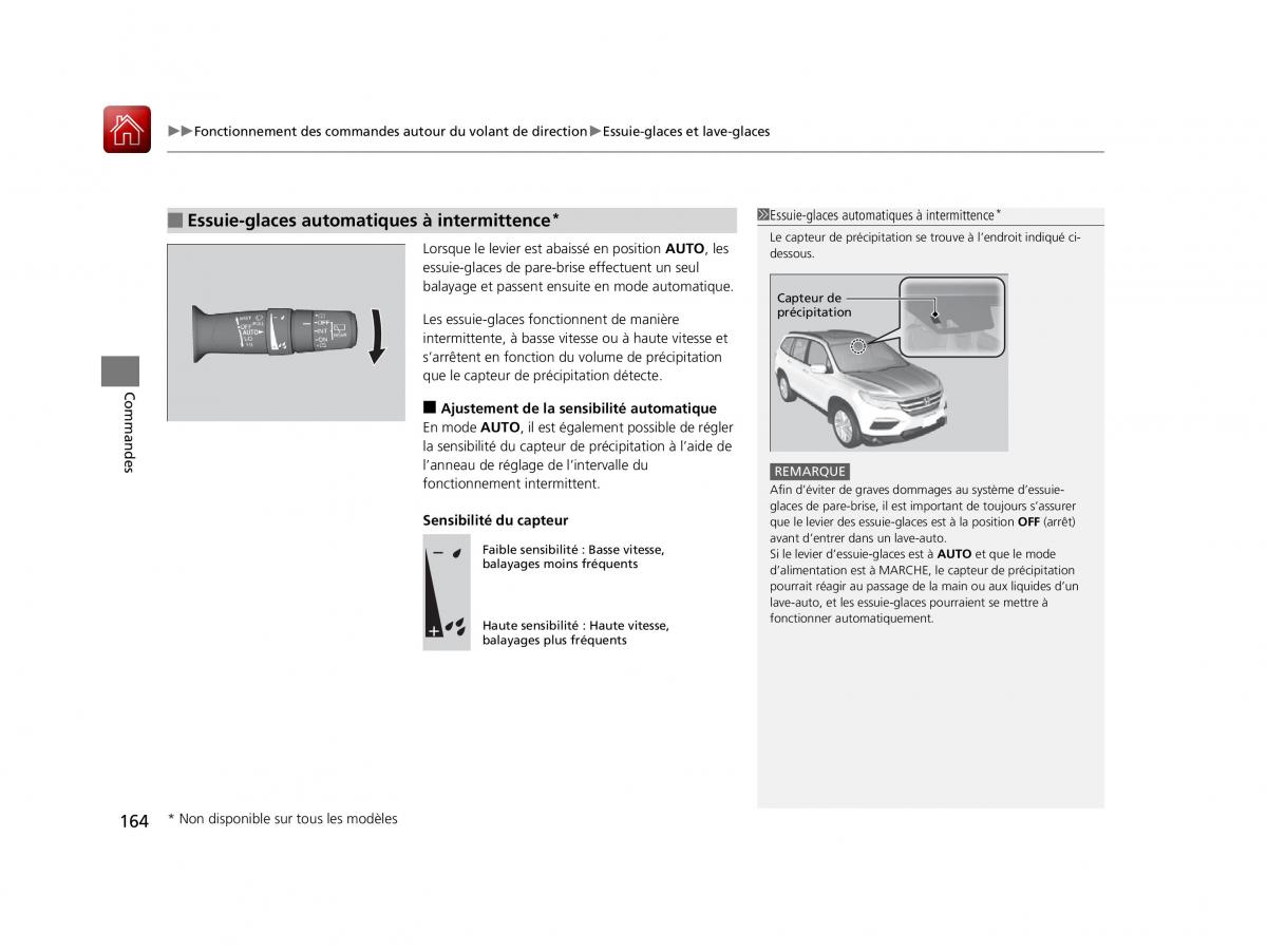 Honda Pilot III 3 manuel du proprietaire / page 165