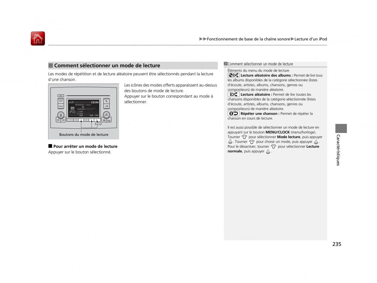 Honda Pilot III 3 manuel du proprietaire / page 236