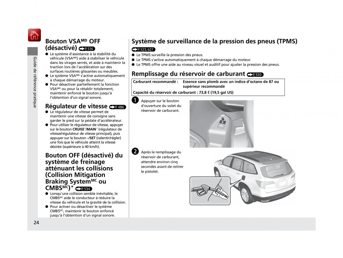 Honda Pilot III 3 manuel du proprietaire / page 25