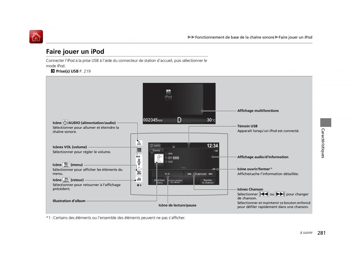 Honda Pilot III 3 manuel du proprietaire / page 282