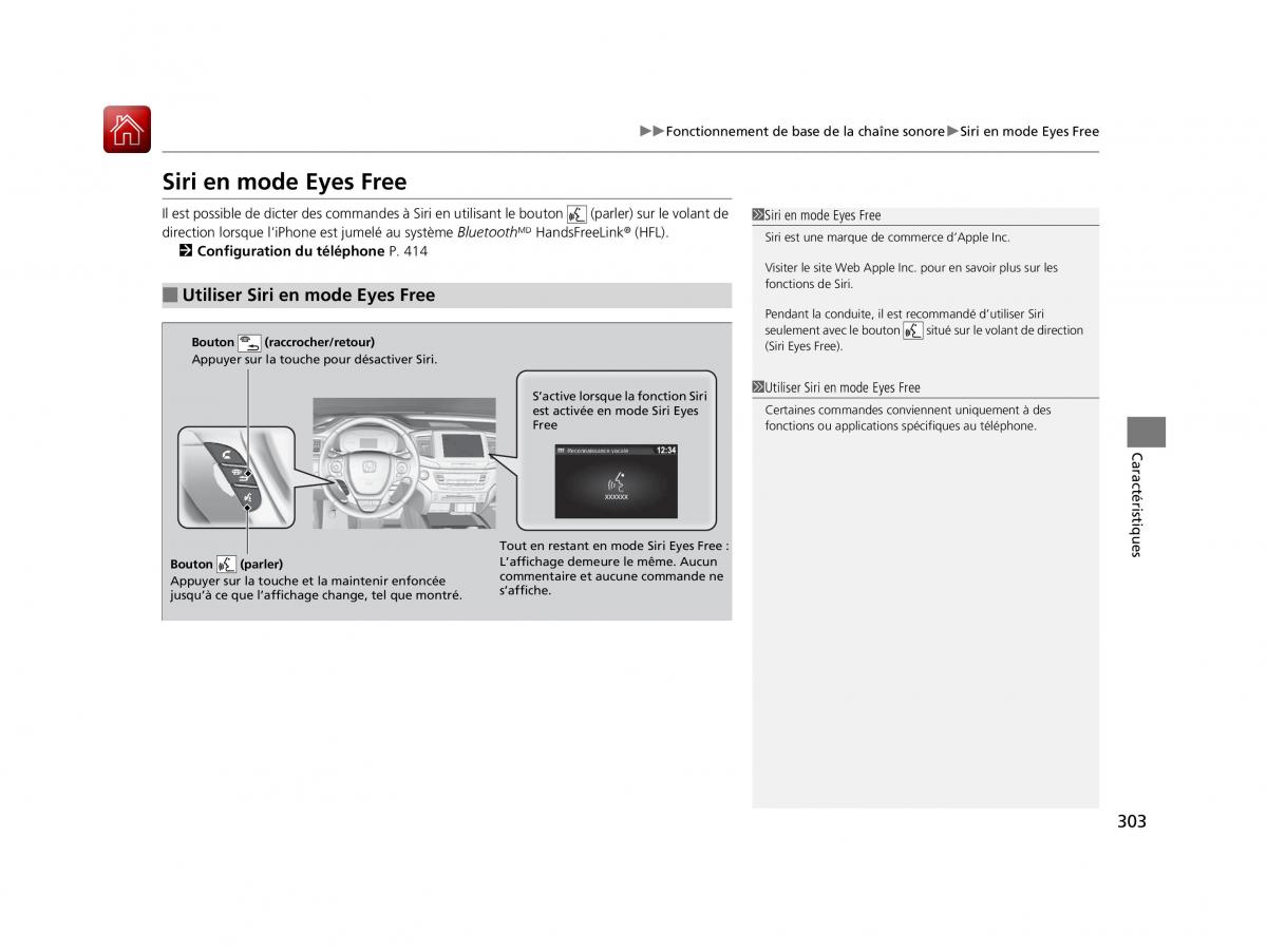 Honda Pilot III 3 manuel du proprietaire / page 304