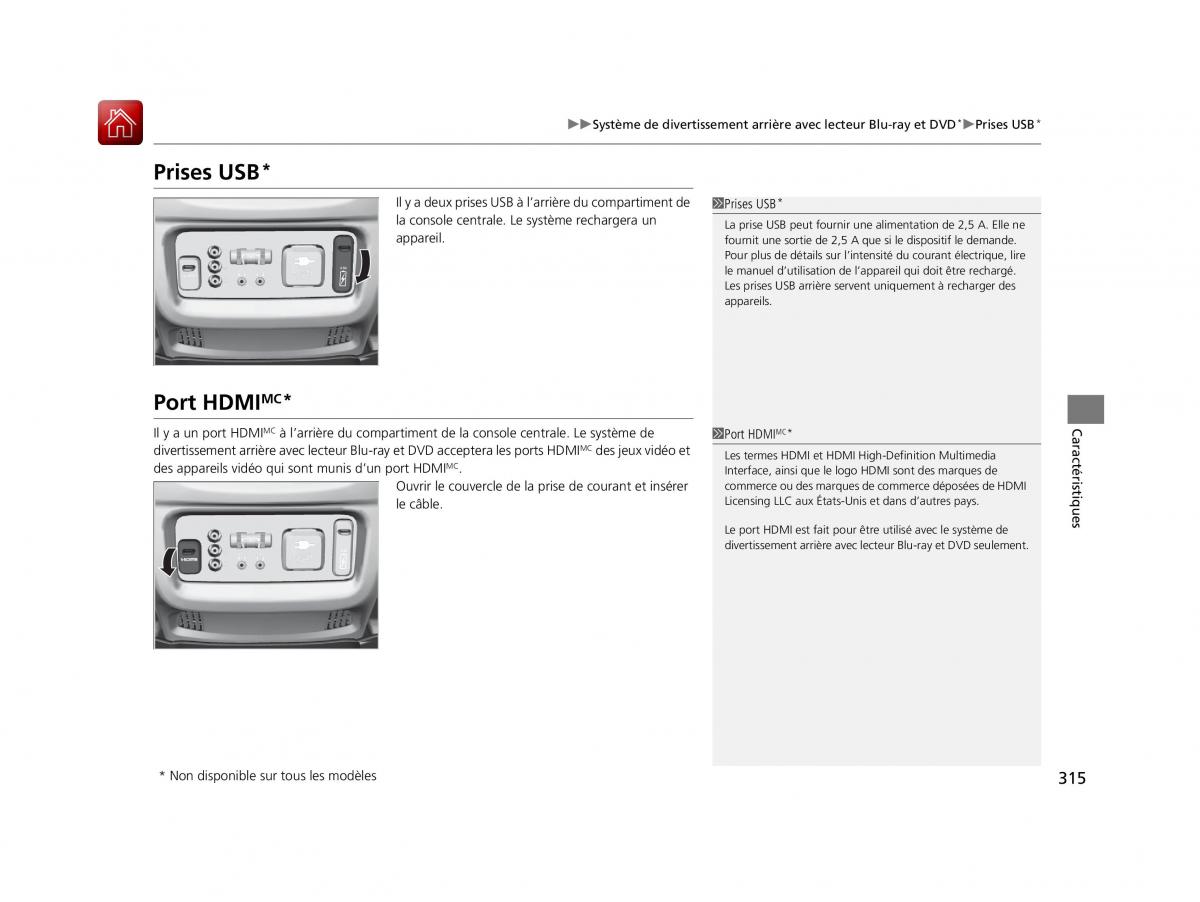 Honda Pilot III 3 manuel du proprietaire / page 316