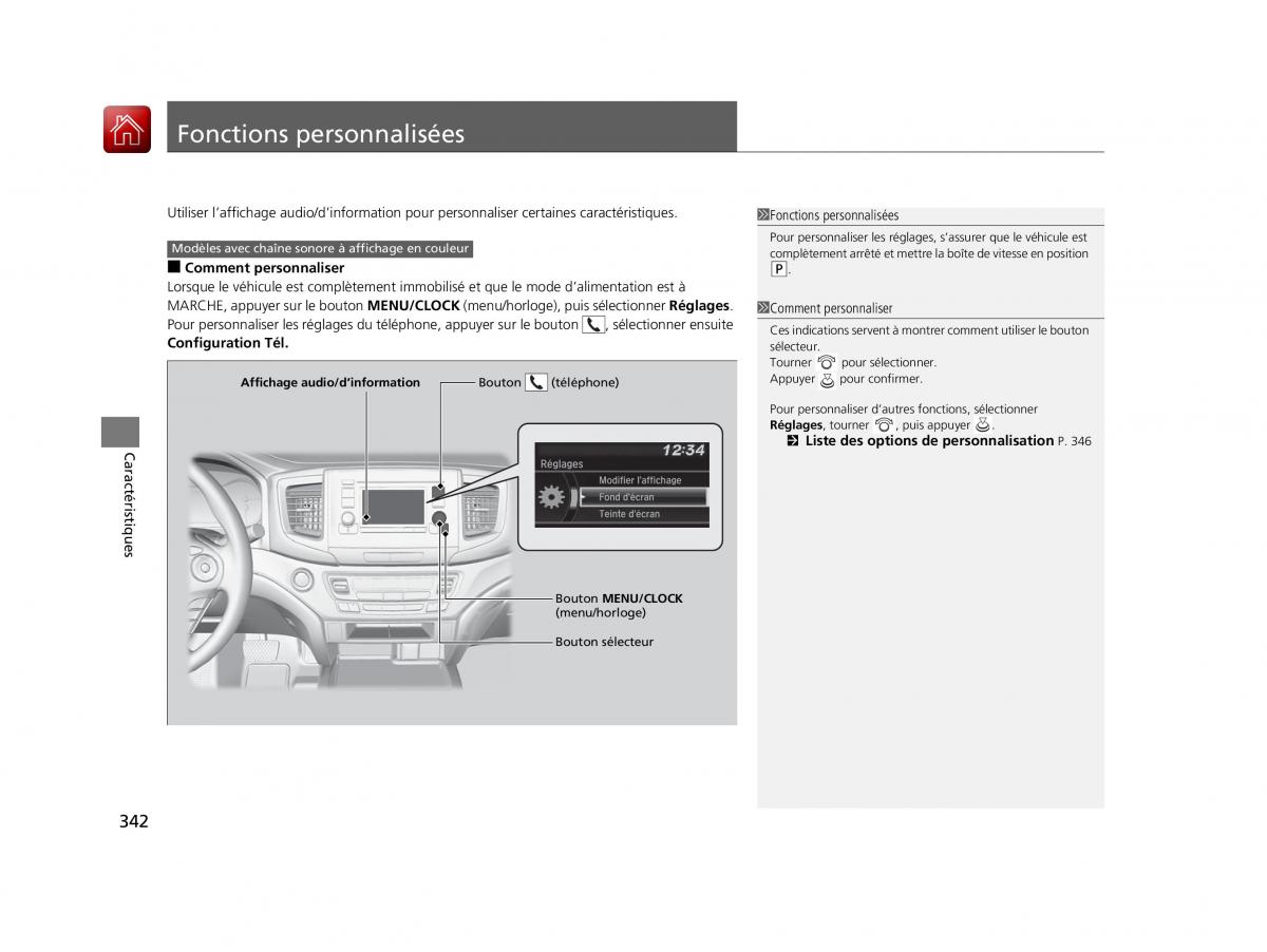 Honda Pilot III 3 manuel du proprietaire / page 343