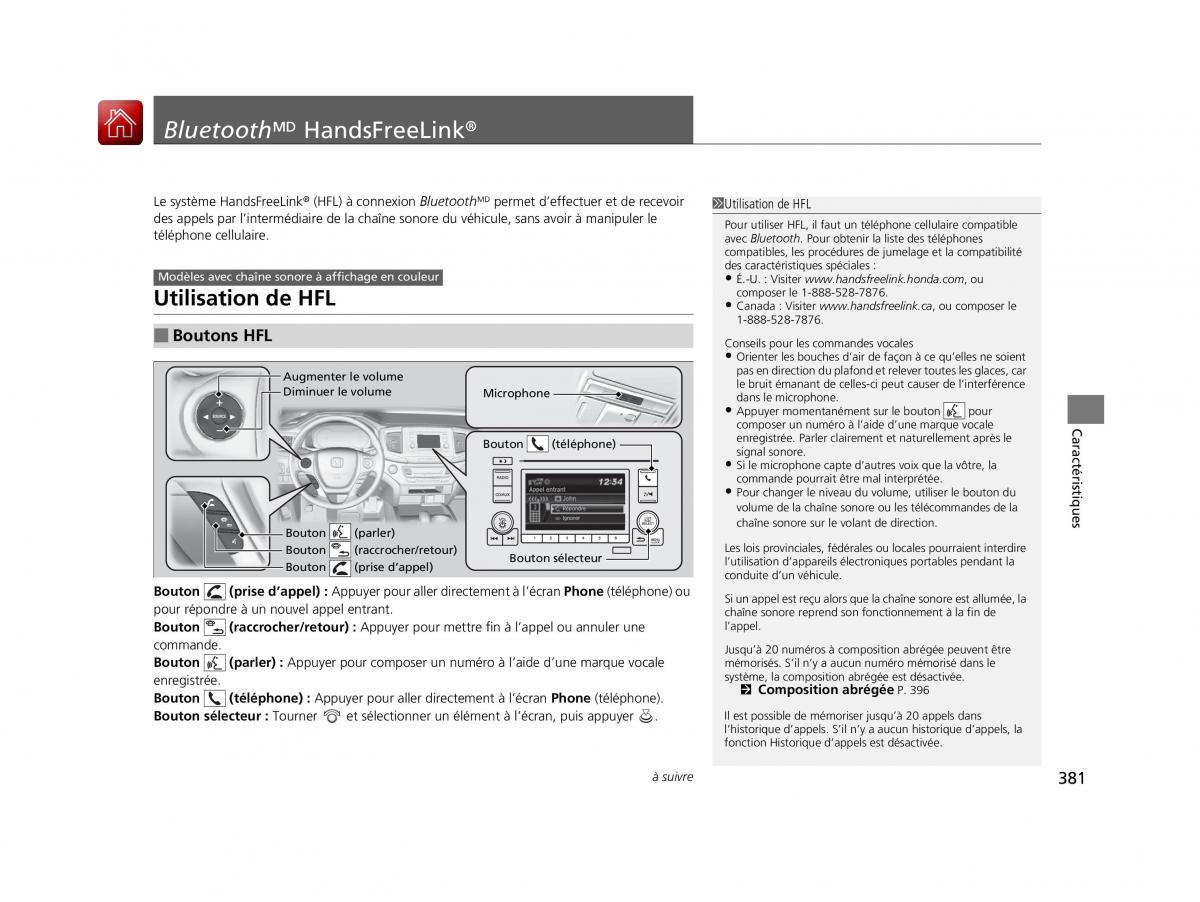 Honda Pilot III 3 manuel du proprietaire / page 382