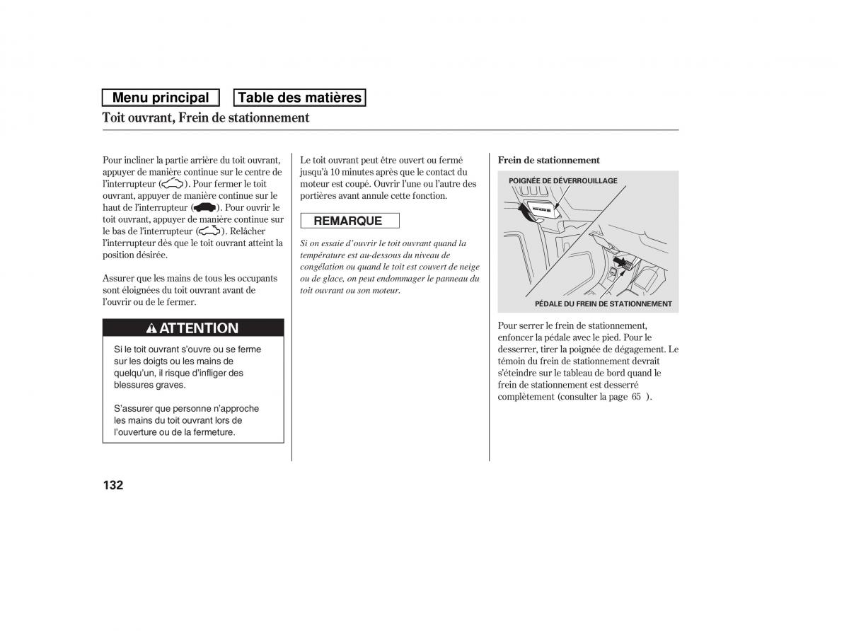 Honda Ridgeline I 1 manuel du proprietaire / page 139