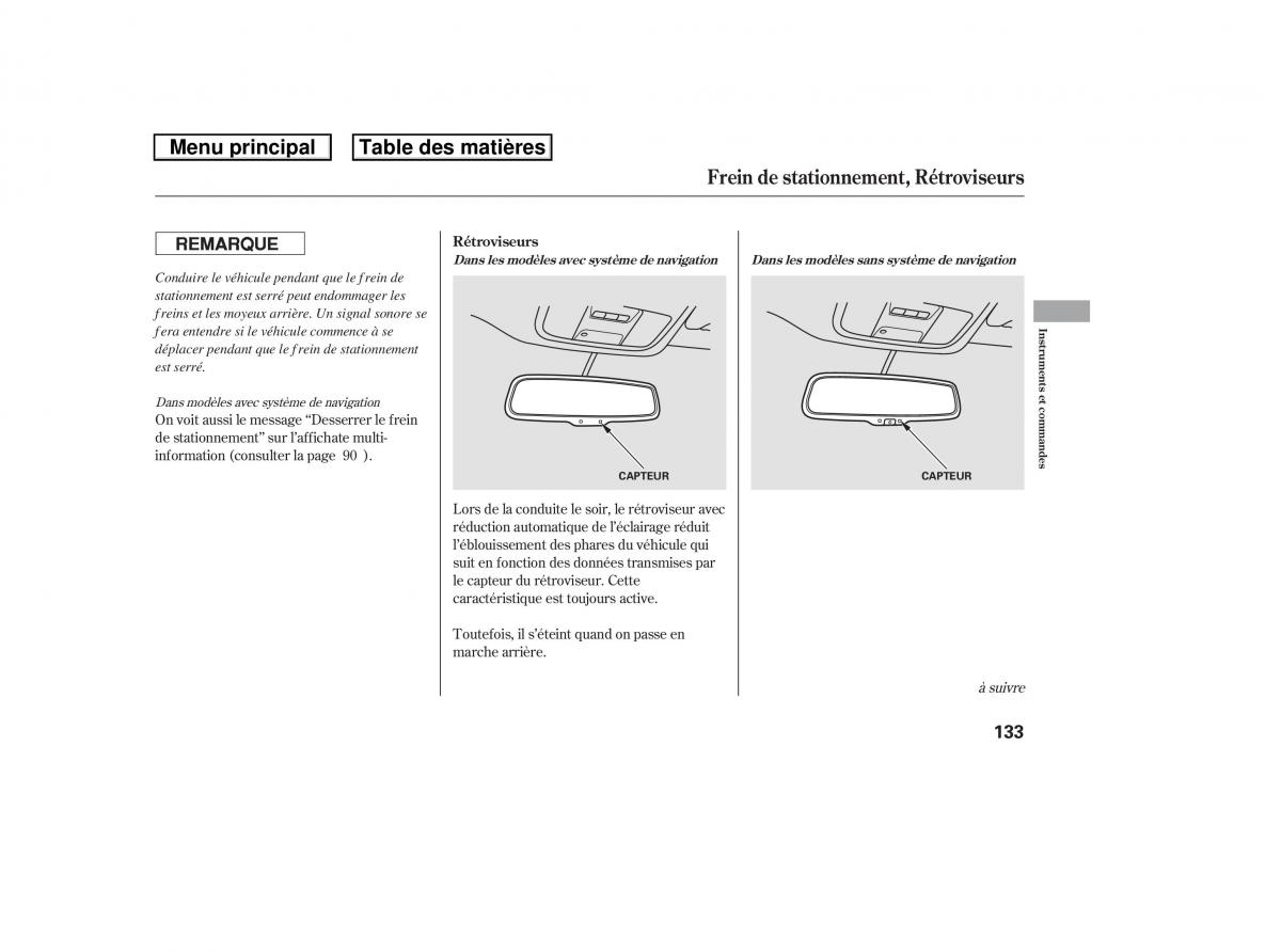 Honda Ridgeline I 1 manuel du proprietaire / page 140