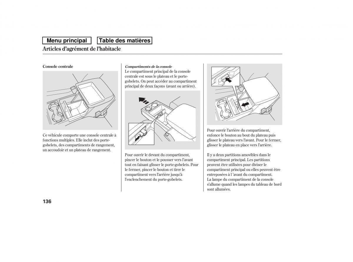 Honda Ridgeline I 1 manuel du proprietaire / page 143